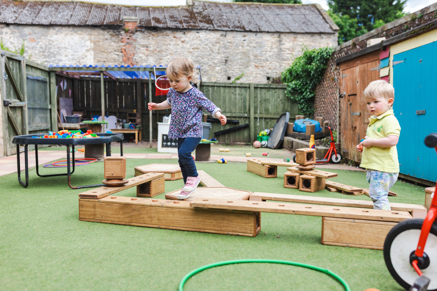 Kids playing in butterfly room